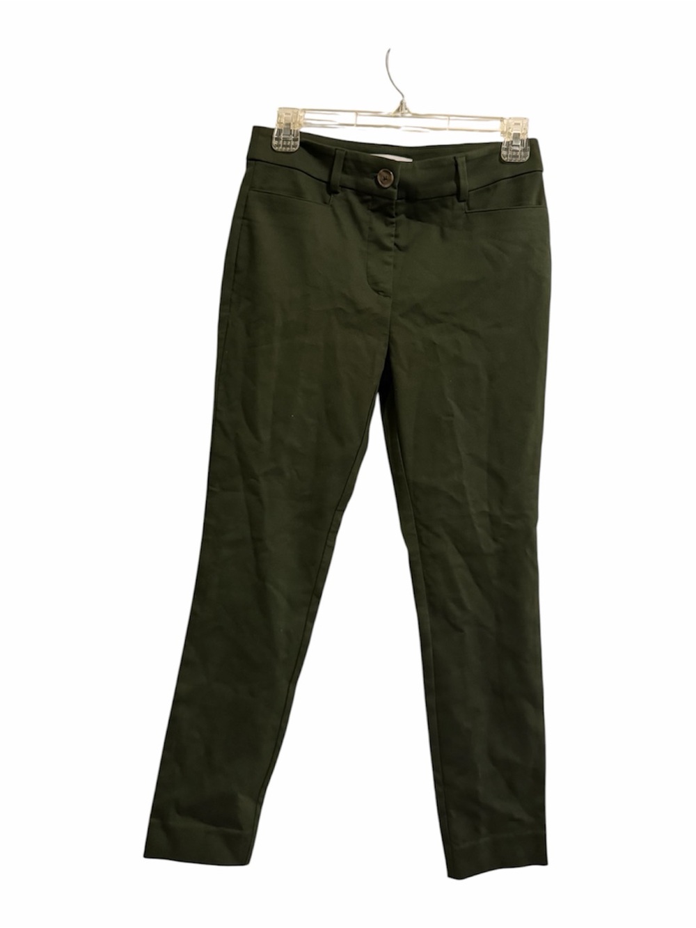 LOFT Olive Skinny Trousers 0p
